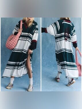 NWT Free People FP Movement Effortless Tee - Pine Needle Combo - small